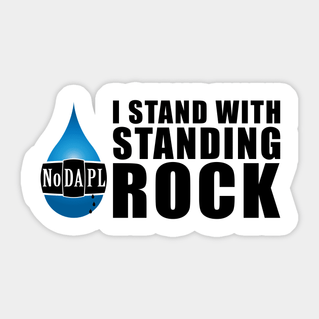 #NoDAPL | I Stand With Standing Rock Sticker by alexandergbeck